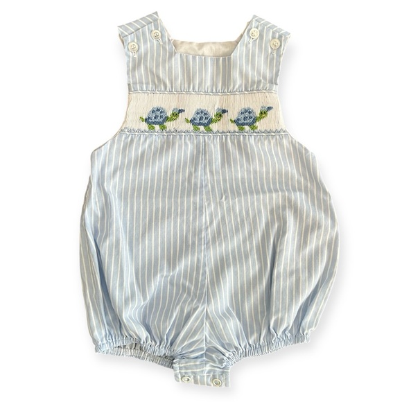 The Bailey Boys | Turtle Time Bubble Romper - Picture 1 of 7